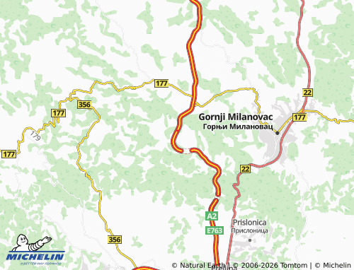 Mapa MICHELIN Šarani - ViaMichelin