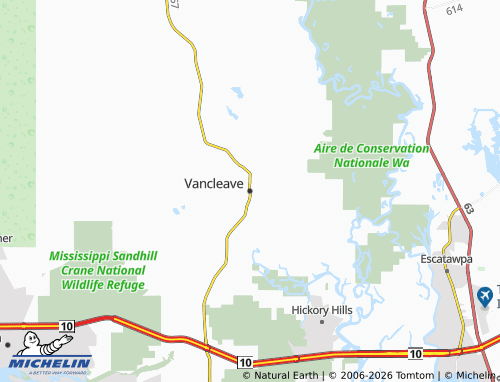 Mapa MICHELIN Vancleave - ViaMichelin