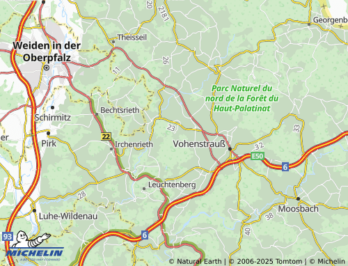 MICHELIN Trasgschieß map - ViaMichelin