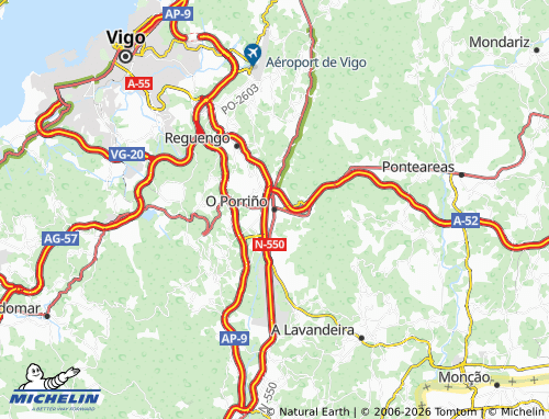 Mapa MICHELIN O Porriño (Santa María) - ViaMichelin