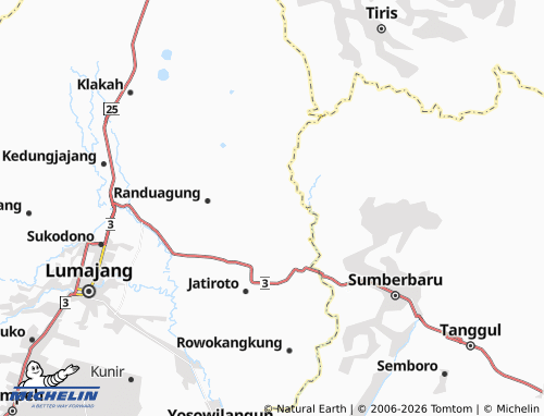 MICHELIN-Landkarte Tunjung - ViaMichelin