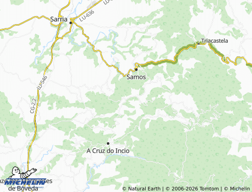 MICHELIN Santa María do Mao (Santa María) map - ViaMichelin