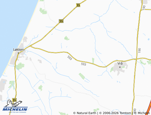 Mapa MICHELIN Børglum - ViaMichelin