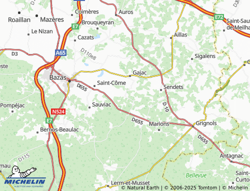 MICHELIN-Landkarte Birac - ViaMichelin