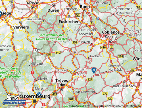 Mappa MICHELIN Vulkaneifel - ViaMichelin