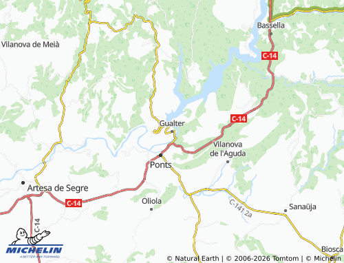 Mappa MICHELIN Gualter - ViaMichelin