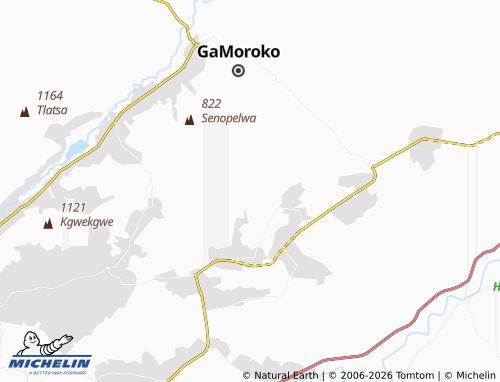 MICHELIN-Landkarte Ga-Mookgo 6 - ViaMichelin