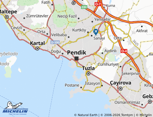 Mapa MICHELIN Pendik - ViaMichelin