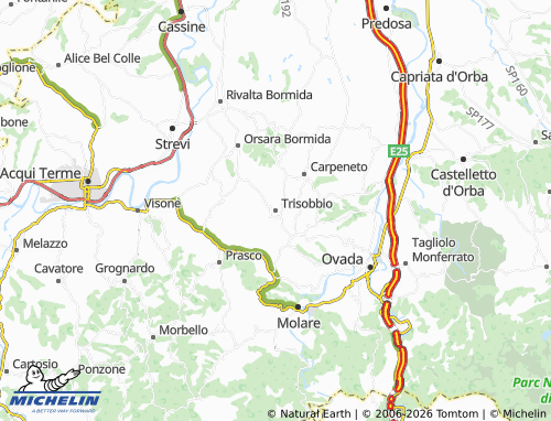 Mapa MICHELIN Trisobbio - ViaMichelin