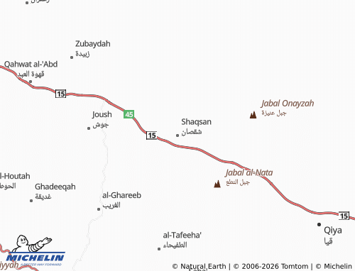 Carte MICHELIN Shaqsan - ViaMichelin