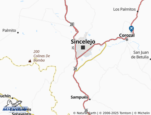 MICHELIN Independencia map - ViaMichelin