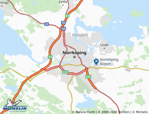 Mapa MICHELIN Norrkoping - ViaMichelin