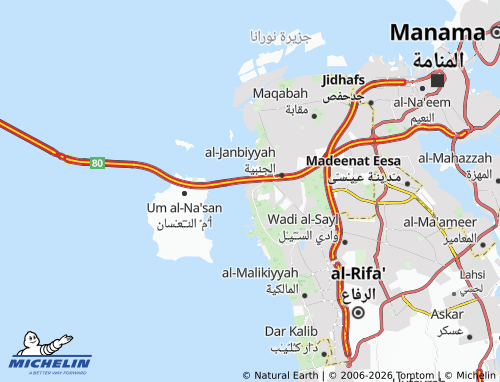 Mapa MICHELIN al-Jasrah - ViaMichelin