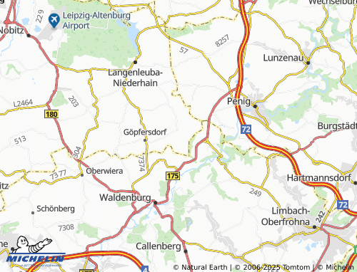 MICHELIN Wolperndorf map - ViaMichelin