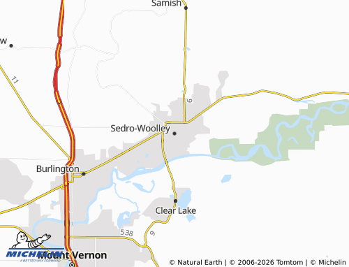 Carte MICHELIN Sedro-Woolley - ViaMichelin
