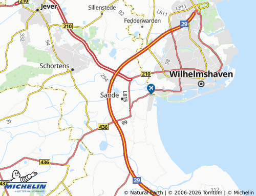 MICHELIN Sanderbusch map - ViaMichelin