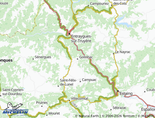 Mappa MICHELIN Golinhac - ViaMichelin