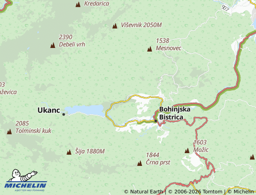 MICHELIN Studor v Bohinju map - ViaMichelin