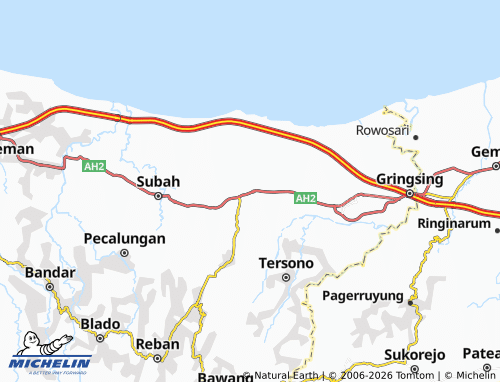 MICHELIN Kalibalik map - ViaMichelin