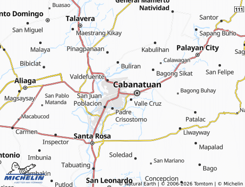 MICHELIN Bantug Norte map - ViaMichelin