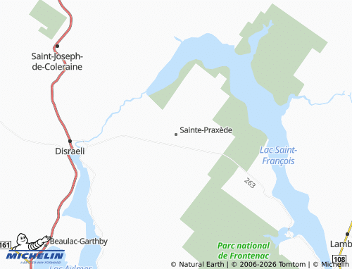 MICHELIN Sainte-Praxède map - ViaMichelin