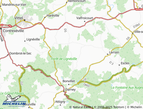 Carte MICHELIN Senonges - ViaMichelin