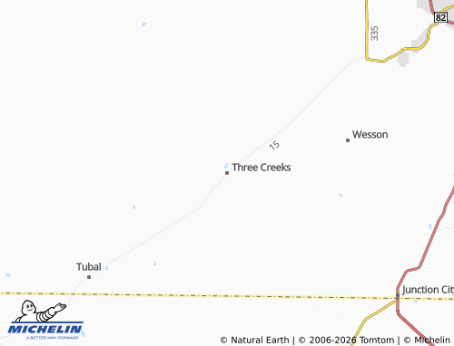 Mappa MICHELIN Three Creeks - ViaMichelin