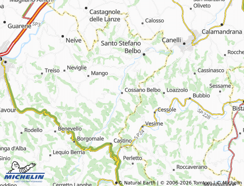 Mapa MICHELIN Cossano Belbo - ViaMichelin