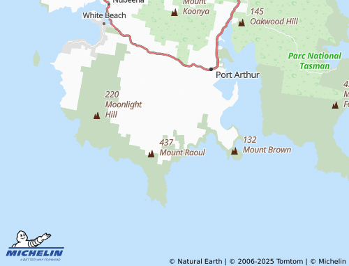 MICHELIN Cape Raoul map - ViaMichelin
