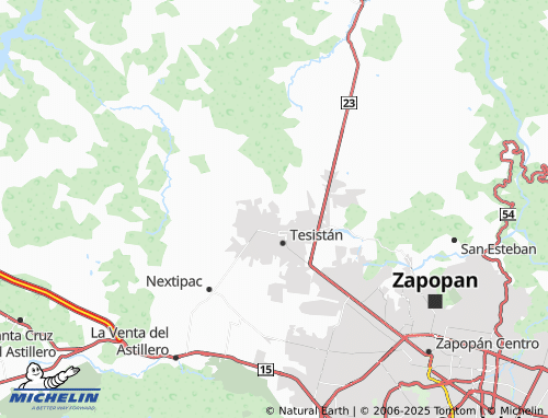 MICHELIN Vistas de Tesistán map - ViaMichelin