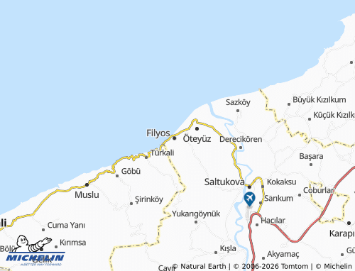 MICHELIN Hisarönü map - ViaMichelin