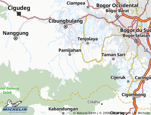 MICHELIN Gunung Picung map - ViaMichelin