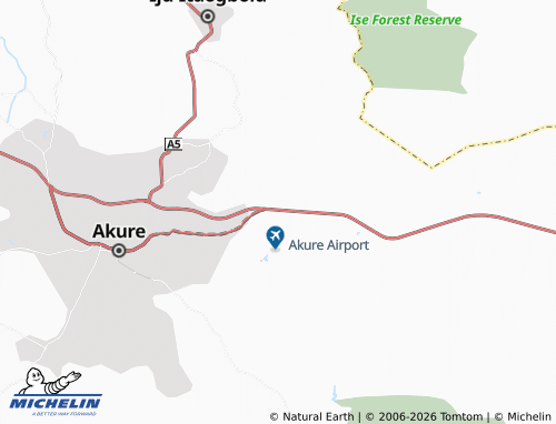 MICHELIN Eleyowo map - ViaMichelin