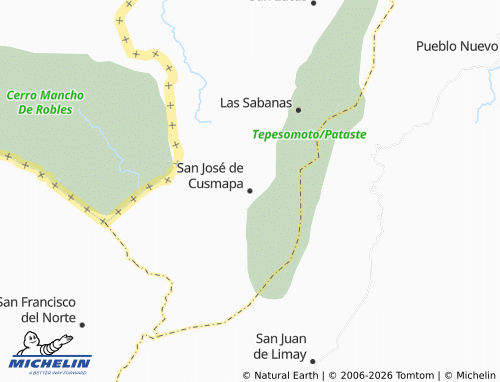 MICHELIN San José de Cusmapa map - ViaMichelin