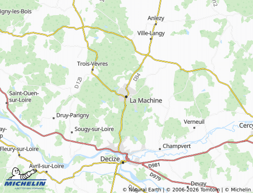 MICHELIN La Machine map - ViaMichelin