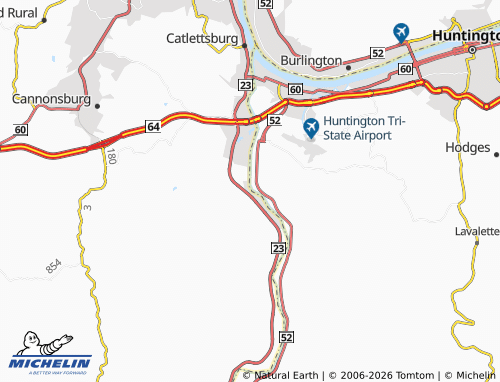 Carte MICHELIN Savage Branch - ViaMichelin