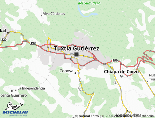 MICHELIN Obrera map - ViaMichelin