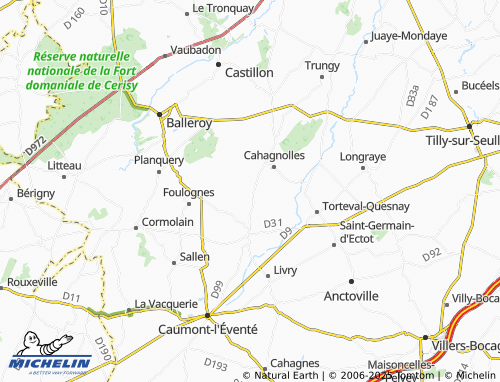 MICHELIN-Landkarte Sainte-Honorine-de-Ducy - ViaMichelin