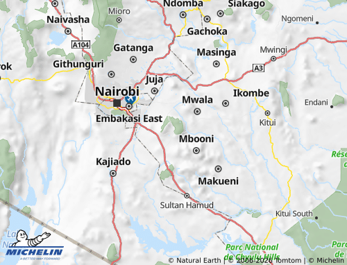 Mapa MICHELIN Machakos - ViaMichelin