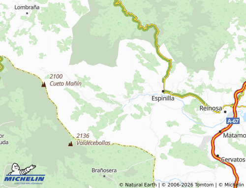 Mappa MICHELIN Hoz de Abiada - ViaMichelin