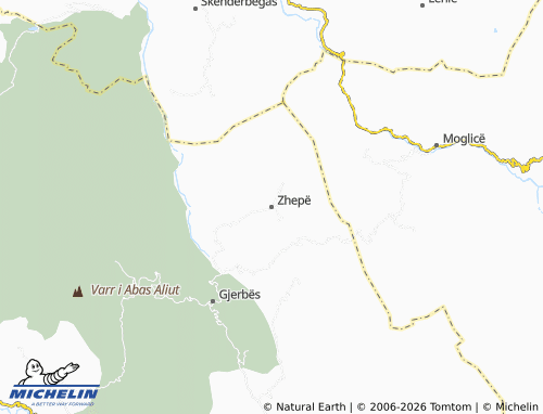 Mapa MICHELIN Zhepë - ViaMichelin