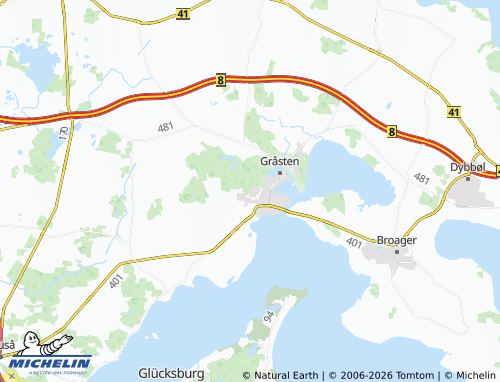 Mappa MICHELIN Naldmadebro - ViaMichelin