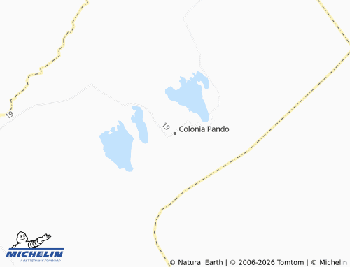MICHELIN-Landkarte Colonia Pando - ViaMichelin