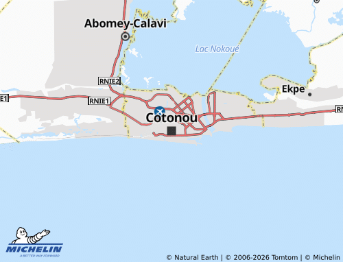 Mappa MICHELIN Cotonou - ViaMichelin