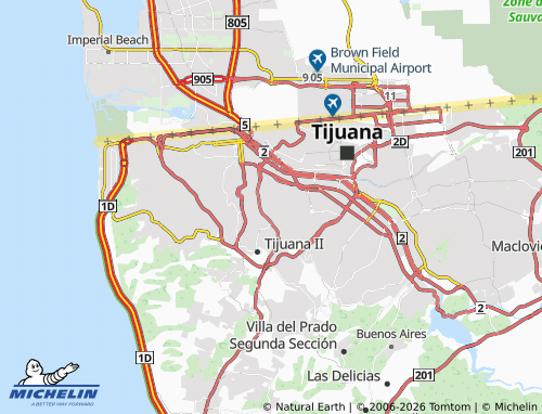 Mapa MICHELIN Colinas de Chapultepec - ViaMichelin