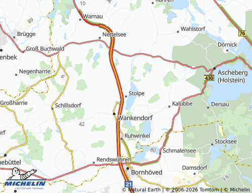 Kaart MICHELIN Stolpe - ViaMichelin
