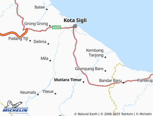 MICHELIN Mee Lampoih Saka map - ViaMichelin