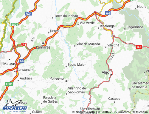 Mapa MICHELIN Cabeda - ViaMichelin