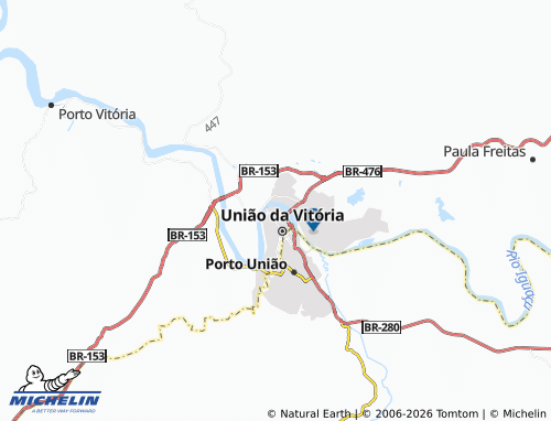 MICHELIN Ponte Nova map - ViaMichelin