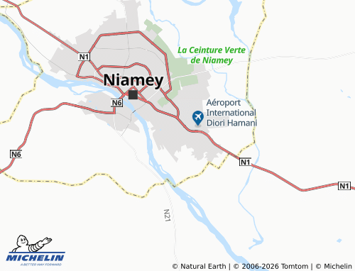 Mappa MICHELIN Niamey Isolé - ViaMichelin